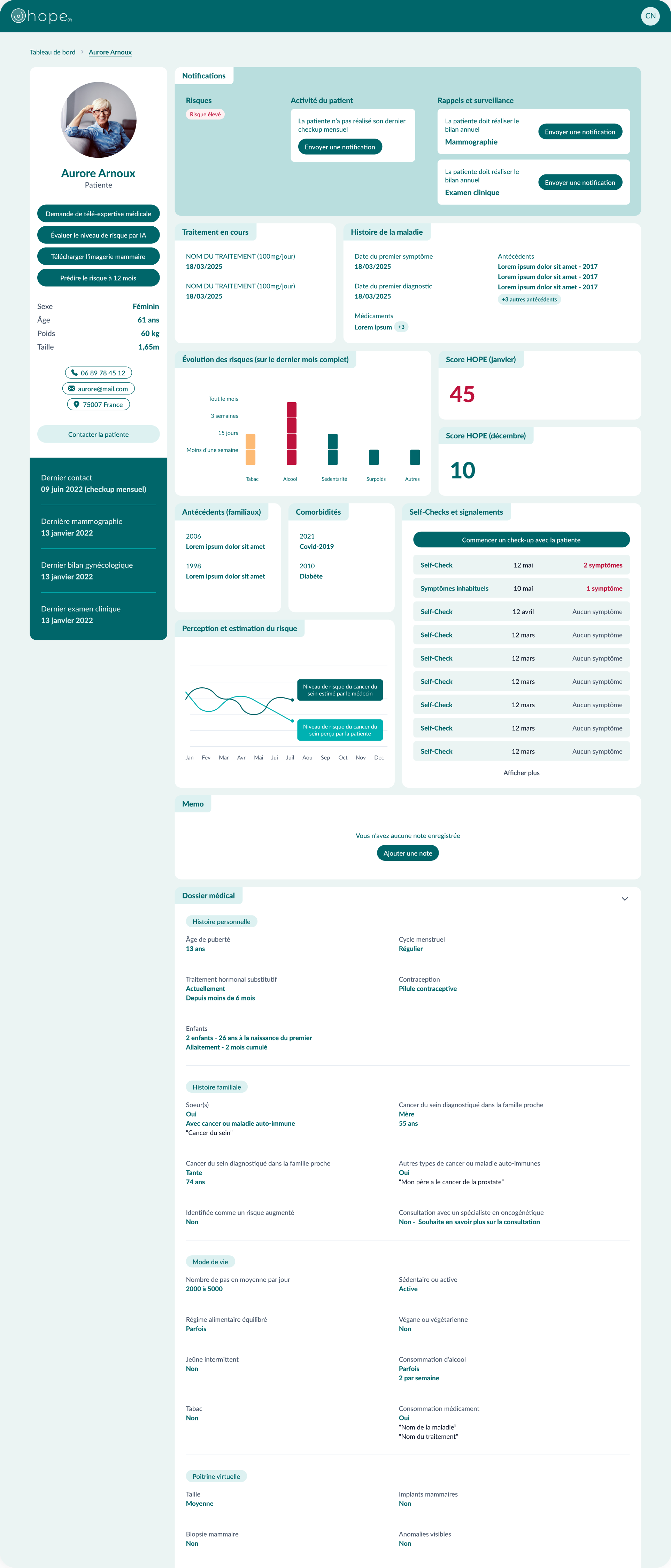 Hope Platform Mockup